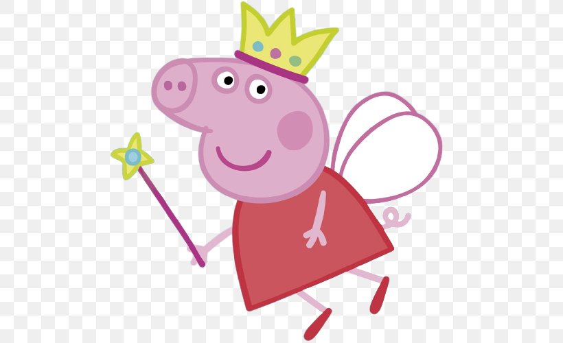 George Pig Daddy Pig Clip Art, PNG, 500x500px, Watercolor, Cartoon, Flower, Frame, Heart Download Free