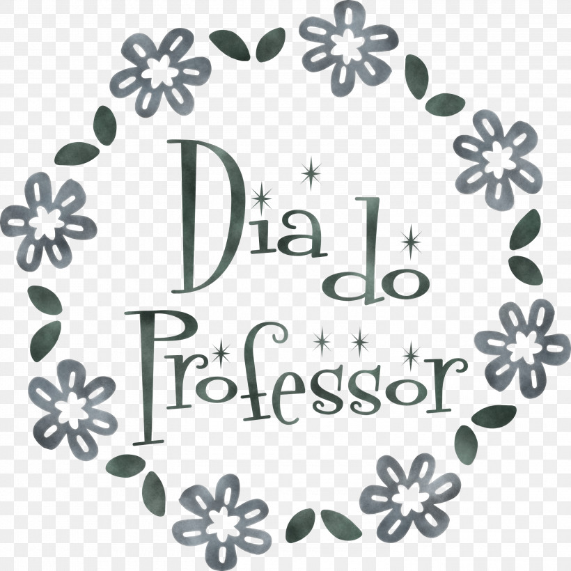 Dia Do Professor Teachers Day, PNG, 3000x3000px, Teachers Day, Black And White, Floral Design, Leaf, Logo Download Free