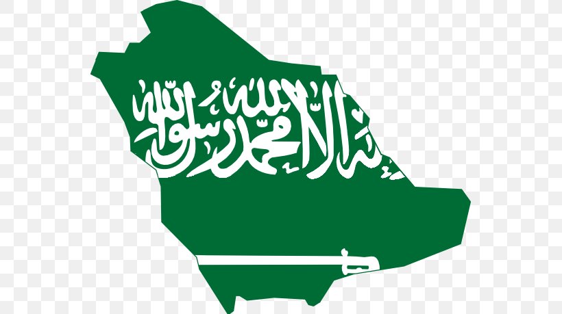 Flag Of Saudi Arabia Map Clip Art, PNG, 555x459px, Saudi Arabia, Area, Brand, Can Stock Photo, Emblem Of Saudi Arabia Download Free