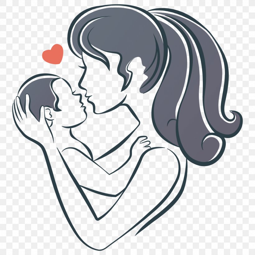 Mother Infant Maternal Bond Illustration, PNG, 1500x1500px, Watercolor, Cartoon, Flower, Frame, Heart Download Free