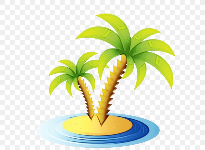 Palm Tree Drawing, PNG, 594x600px, Watercolor, Ananas, Arecales, Child, Drawing Download Free