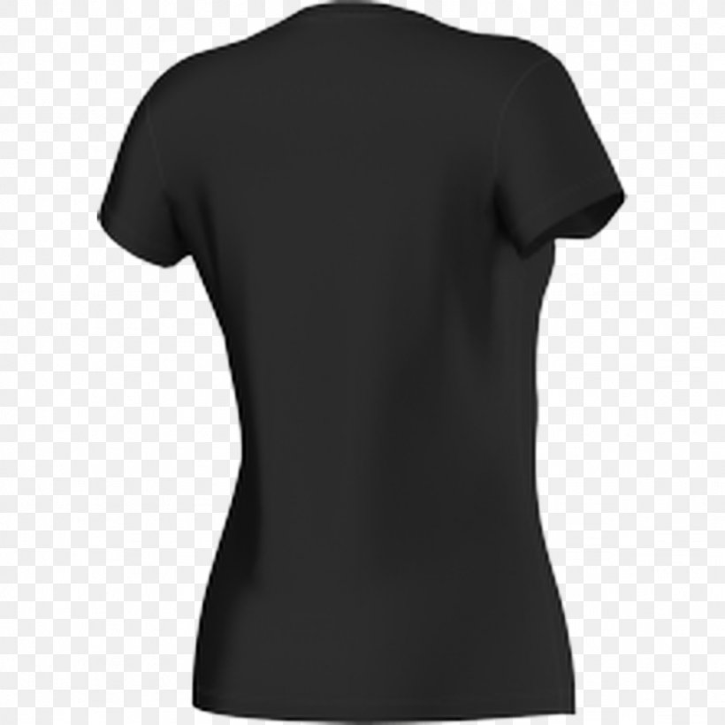 T-shirt Sleeve Clothing Neckline, PNG, 1024x1024px, Tshirt, Active Shirt, Black, Clothing, Cotton Download Free
