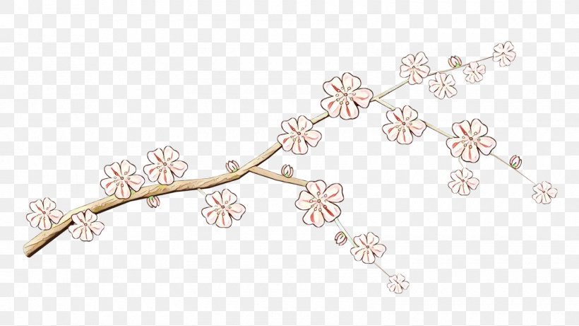 Cherry Blossom Background, PNG, 1600x900px, Cartoon, Blossom, Body Jewellery, Body Jewelry, Branch Download Free