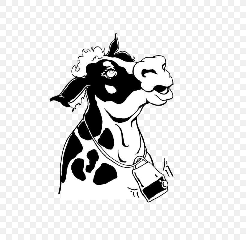 Cattle Cartoon Adobe Illustrator Illustration, PNG, 800x800px, Cattle, Animal, Art, Black, Black And White Download Free
