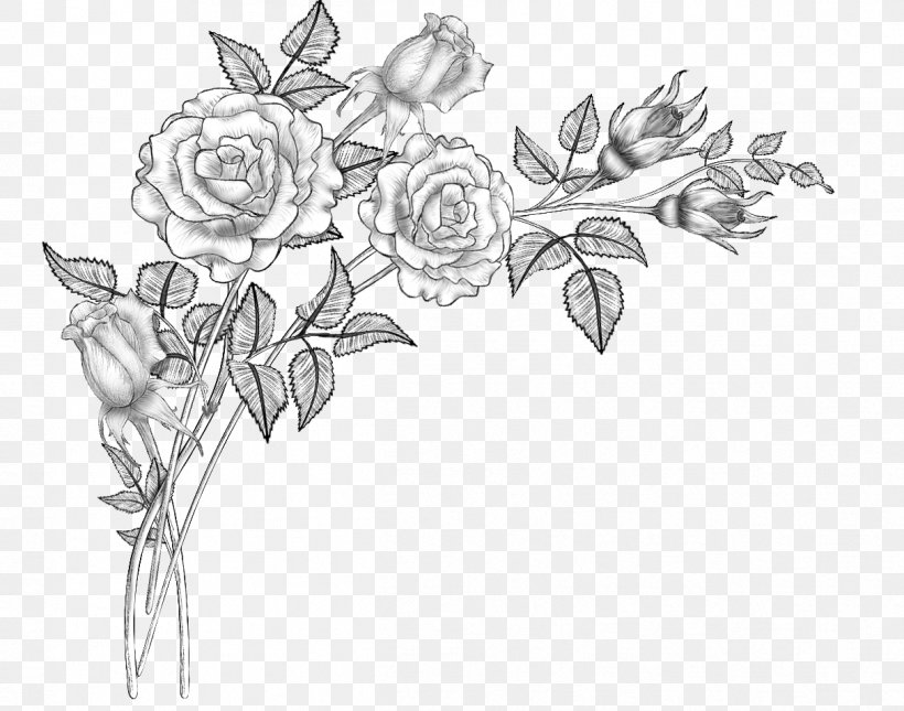 Floral Design Line Art Drawing Sketch, PNG, 1214x956px, Floral Design, Art, Artwork, Black And White, Branch Download Free