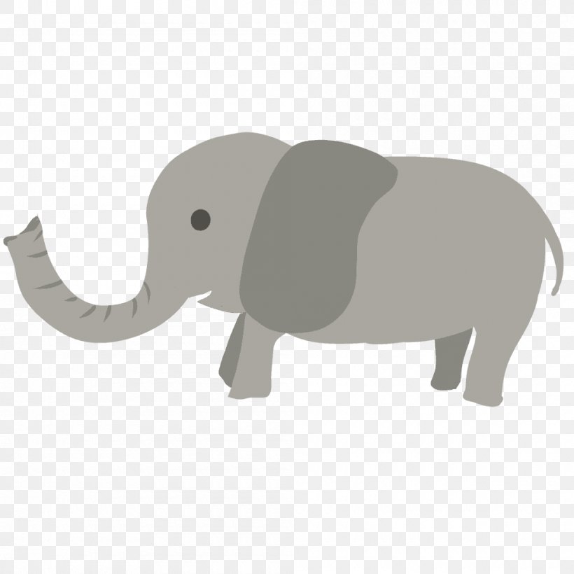 Indian Elephant African Elephant Elephantidae Animal, PNG, 1000x1000px, Indian Elephant, African Elephant, Animal, Asian Elephant, Character Download Free