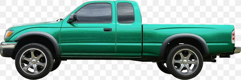 Land Vehicle Vehicle Motor Vehicle Pickup Truck Automotive Exterior, PNG, 2939x984px, Watercolor, Automotive Exterior, Automotive Tire, Bumper, Car Download Free