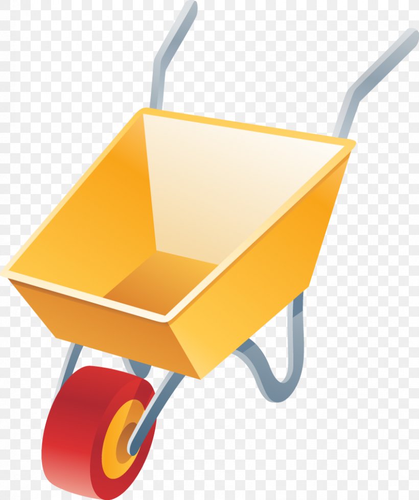 Wheelbarrow Free Content Clip Art, PNG, 847x1012px, Wheelbarrow, Cart, Free Content, Istock, Orange Download Free