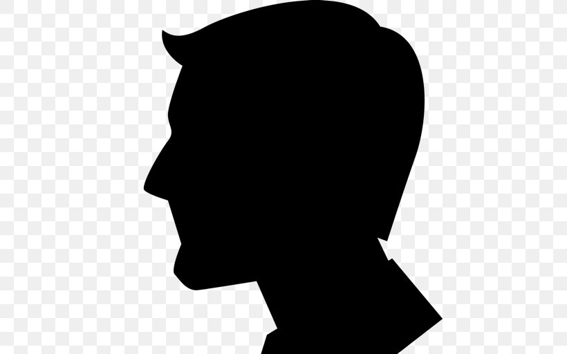 Silhouette Portrait Clip Art, PNG, 512x512px, Silhouette, Avatar, Black, Black And White, Face Download Free