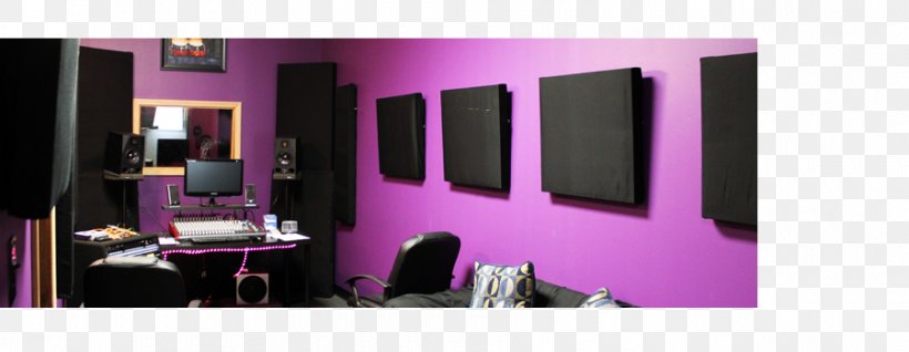 Purple Monkey Recording Studio Interior Design Services Sound Recording And Reproduction, PNG, 900x350px, Watercolor, Cartoon, Flower, Frame, Heart Download Free