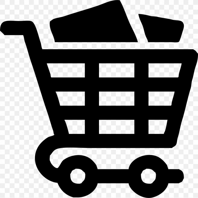 Shopping Cart Online Shopping Sales, PNG, 980x982px, Shopping Cart, Area, Bag, Black, Black And White Download Free