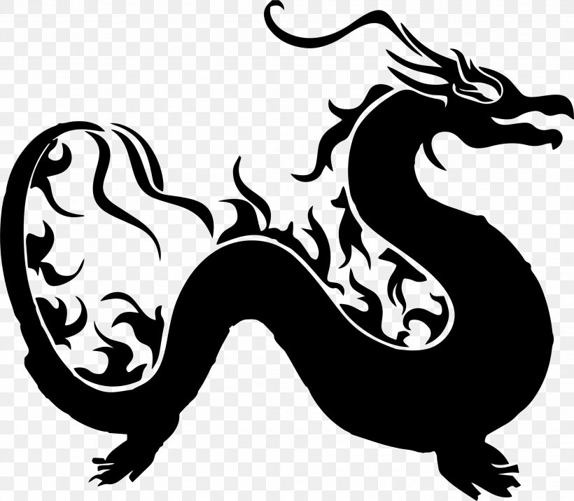 Chinese Dragon Clip Art, PNG, 2470x2154px, Dragon, Art, Autocad Dxf, Black And White, Carnivoran Download Free