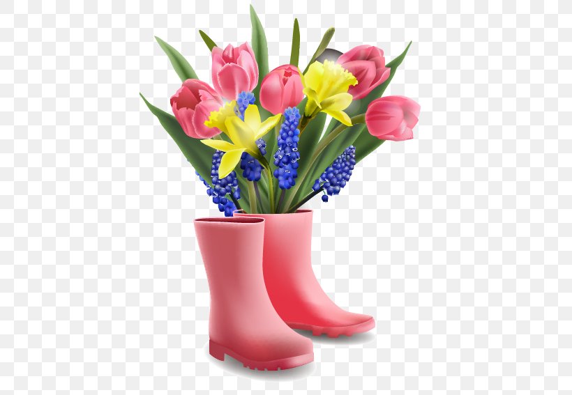 Flower Tulip Euclidean Vector Clip Art, PNG, 567x567px, Flower, Artificial Flower, Cut Flowers, Flat Design, Floral Design Download Free