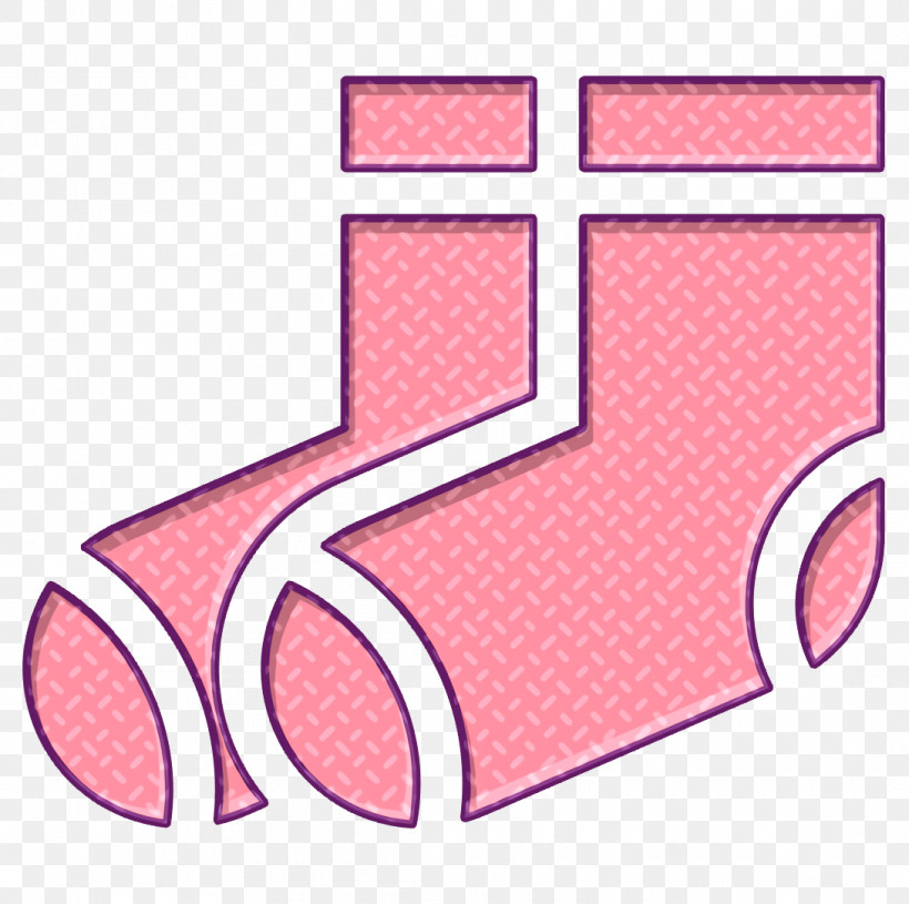 Socks Icon Clothes Icon Sock Icon, PNG, 1090x1084px, Socks Icon, Clothes Icon, Line, Material Property, Pink Download Free