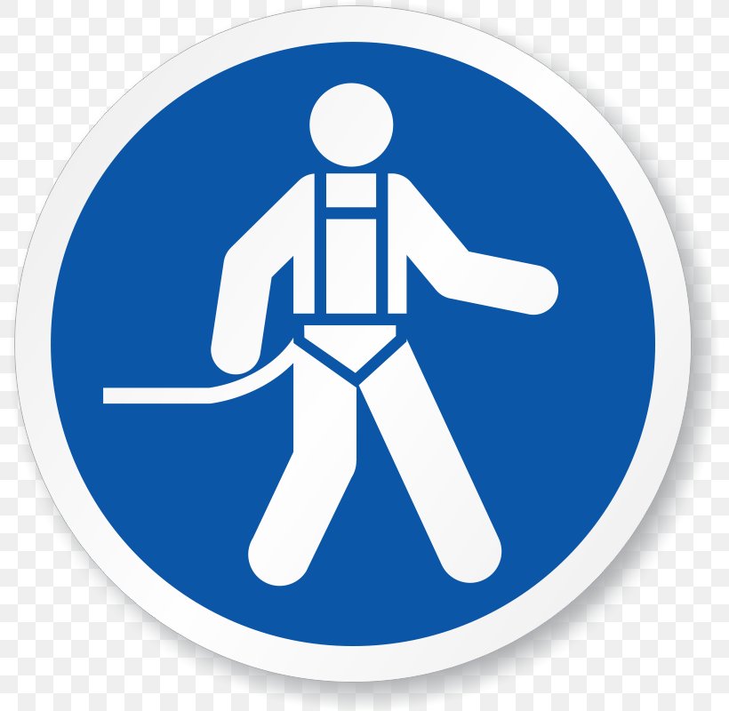Safety Harness Eye Protection Personal Protective Equipment Sign, PNG, 800x800px, Safety Harness, Area, Blue, Body Harness, Brand Download Free
