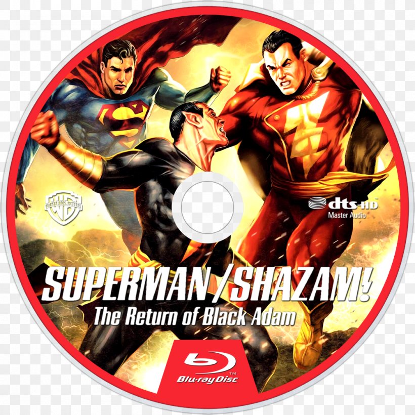 Black Adam Superman Captain Marvel DVD Television, PNG, 1000x1000px, Black Adam, Allstar Superman, Captain Marvel, Dvd, Fictional Character Download Free