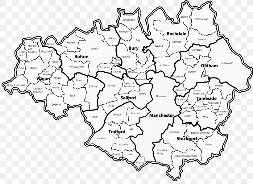 Cheshire Map Metropolitan County Black And White, PNG, 3358x2443px, Cheshire, Area, Black And White, County, Digital Mapping Download Free