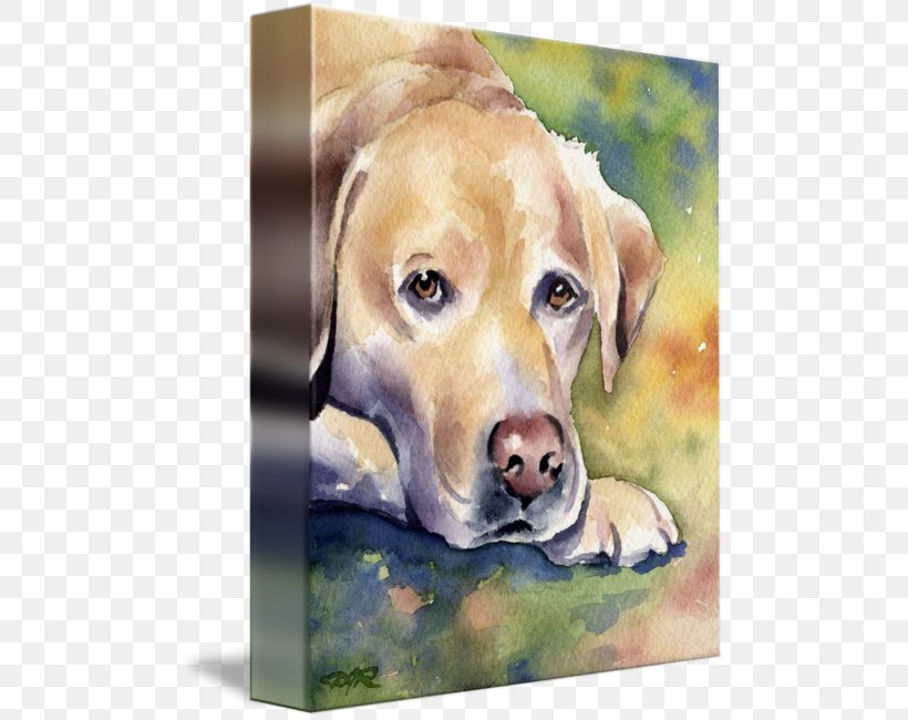 Labrador Retriever Puppy Dog Breed Watercolor Painting, PNG, 493x650px, Labrador Retriever, Breed, Carnivoran, Dog, Dog Breed Download Free