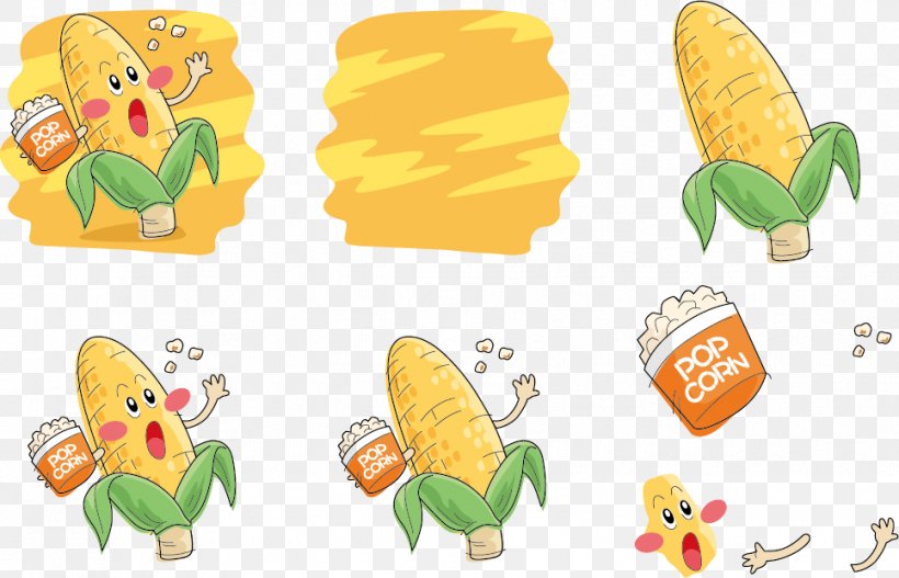 Popcorn Maize Illustration, PNG, 966x622px, Popcorn, Art, Butterfly, Cartoon, Caryopsis Download Free