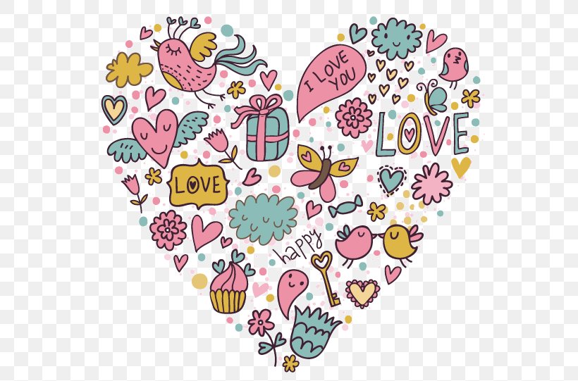 Cartoon Valentine Element Vector Material, PNG, 558x541px, Watercolor, Cartoon, Flower, Frame, Heart Download Free