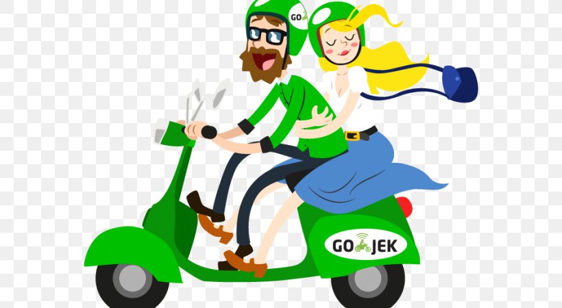 Go-Jek Indonesia Motorcycle Taxi Motorcycle Taxi, PNG, 576x450px, Gojek, Artwork, Computer Software, Fictional Character, Grab Download Free