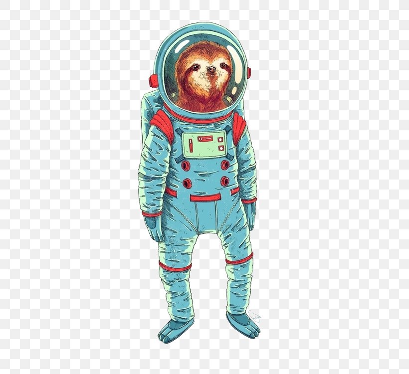 Sloth Astronaut International Space Station Outer Space, PNG, 404x750px, Sloth, Animal, Astronaut, Costume, Fictional Character Download Free