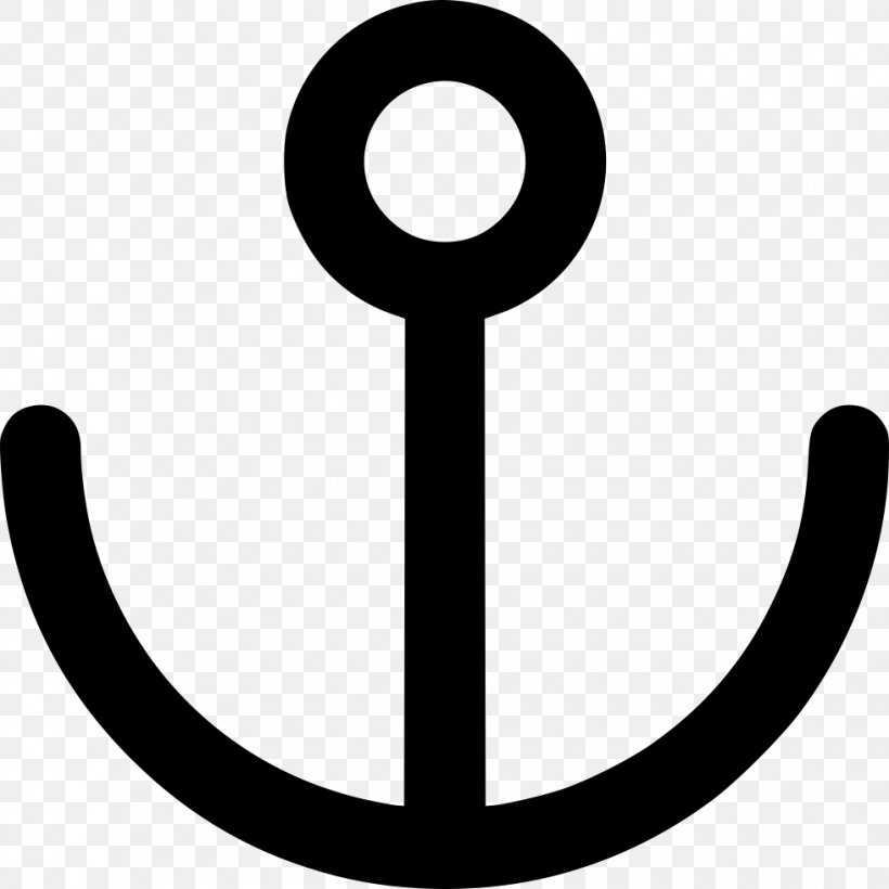 Symbol Anchor Clip Art, PNG, 980x980px, Symbol, Anchor, Black And White, Microsoft Word Download Free