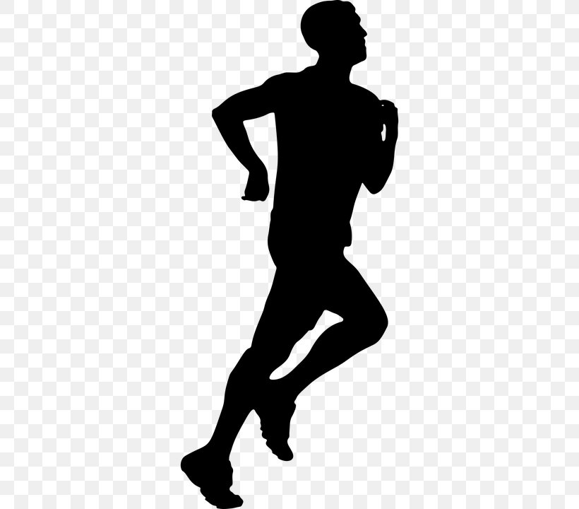 Jogging Running Clip Art, PNG, 360x720px, Jogging, Arm, Black, Black And White, Footwear Download Free