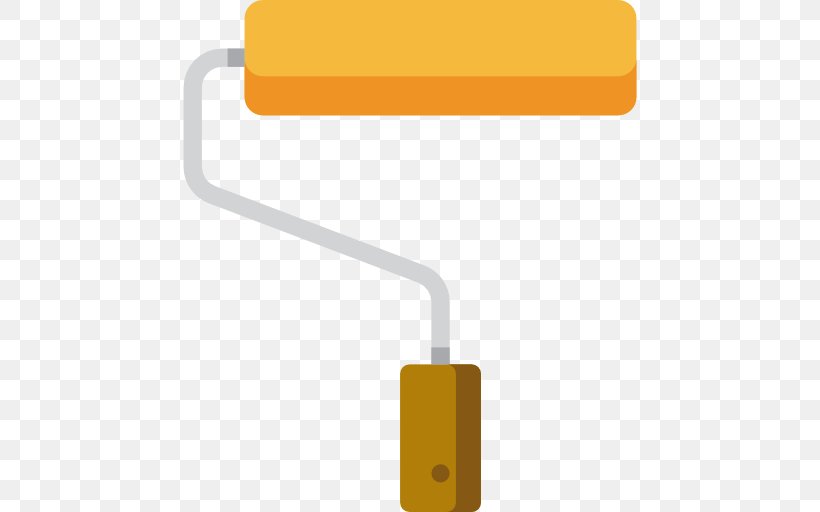 Paint Rollers Tool, PNG, 512x512px, Paint Rollers, Hardware, Orange, Paint, Paint Roller Download Free