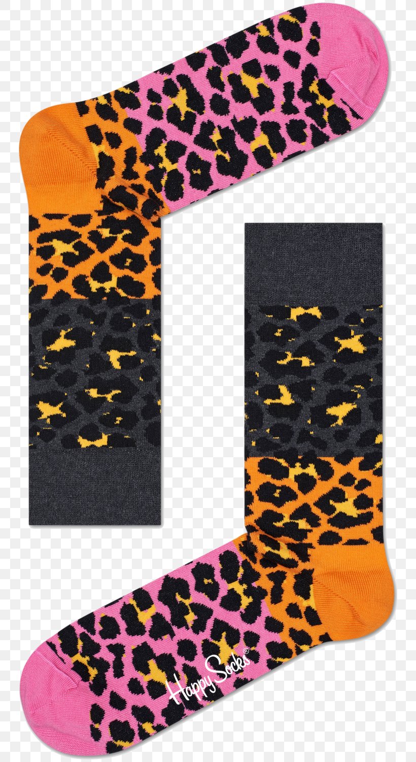 Leopard Happy Socks Argyle Clothing, PNG, 756x1500px, Watercolor, Cartoon, Flower, Frame, Heart Download Free
