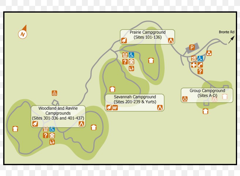 Bronte Creek Provincial Park Ontario Parks Bronte, Ontario Bonnechere Provincial Park, PNG, 800x600px, Bronte Creek Provincial Park, Area, Bonnechere Provincial Park, Camping, Campsite Download Free