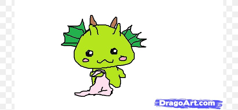 Dragon Drawing Cuteness Clip Art, PNG, 719x382px, Watercolor, Cartoon, Flower, Frame, Heart Download Free