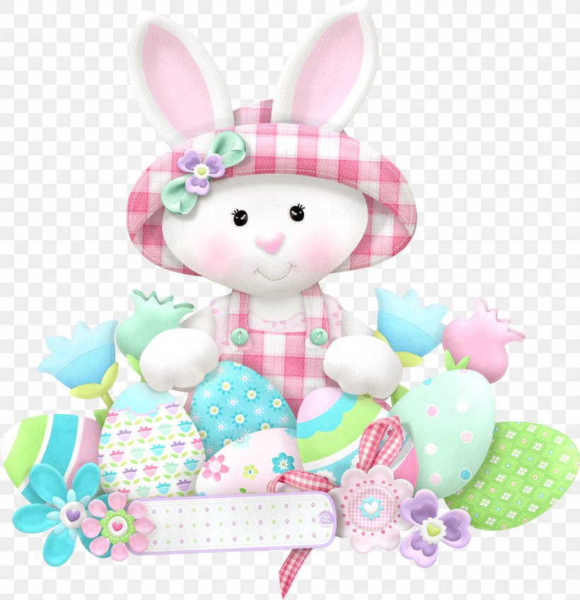 Easter Bunny Rabbit Easter Egg Clip Art, PNG, 1800x1865px, Easter Bunny, Baby Toys, Bib, Easter, Easter Postcard Download Free