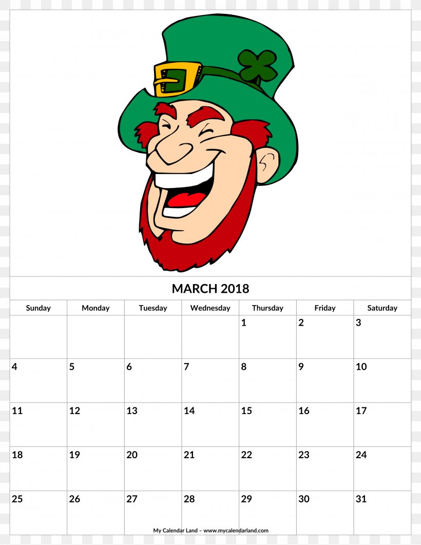 Leprechaun Saint Patrick's Day Clip Art, PNG, 2550x3300px, Leprechaun, Area, Calendar, Cartoon, Celtic Harp Download Free