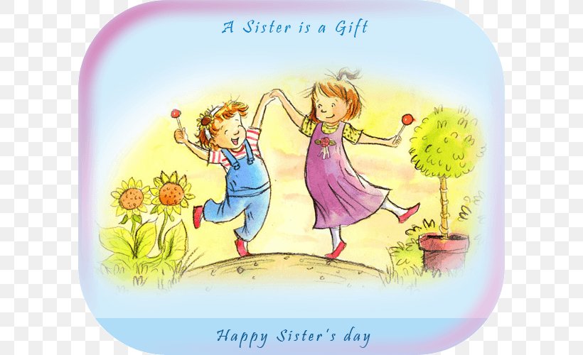 Sibling Sister Quotation Saying, PNG, 600x500px, Sibling, Birthday, Brother, Cartoon, Child Download Free