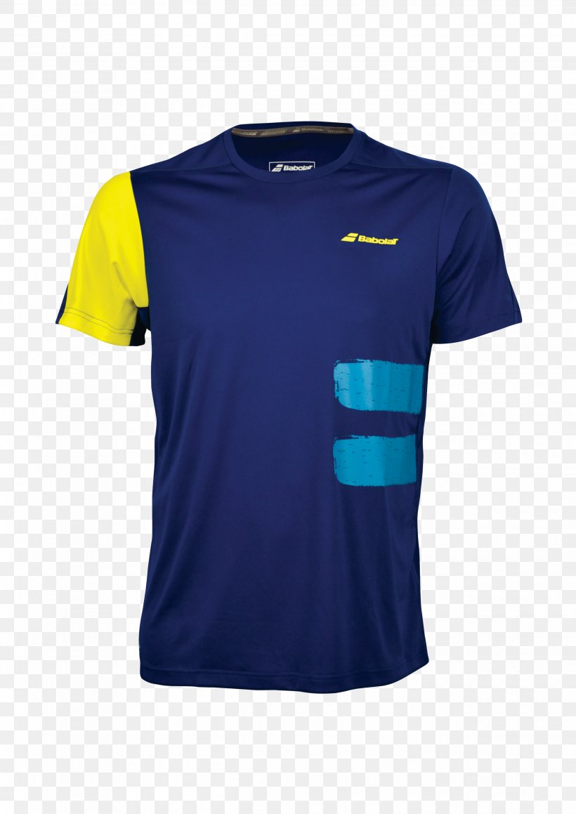 T-shirt Crew Neck Clothing Blue Babolat, PNG, 2480x3508px, Tshirt, Active Shirt, Babolat, Blue, Boy Download Free