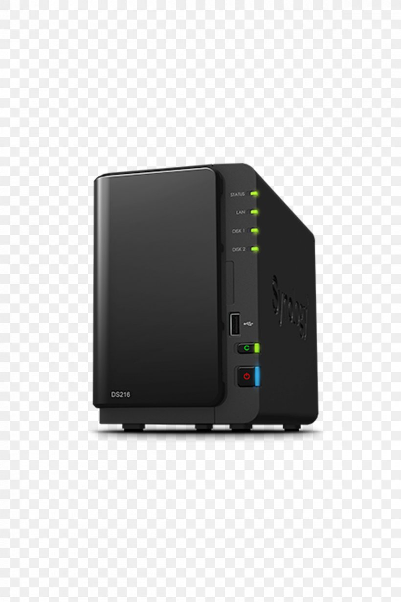 Computer Cases & Housings Synology Inc. Network Storage Systems Synology DiskStation DS216 Serial ATA, PNG, 1200x1800px, Computer Cases Housings, Computer Accessory, Computer Case, Electronic Device, Electronics Download Free