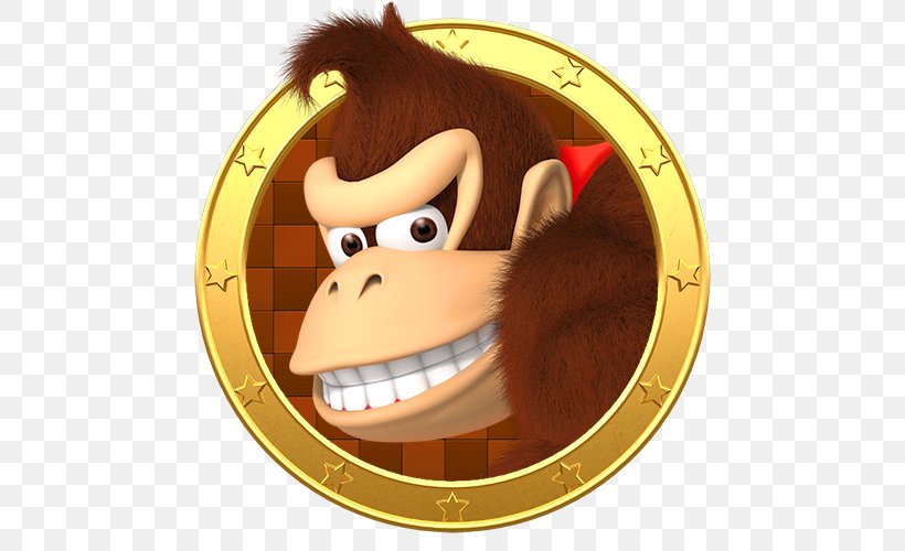 Donkey Kong Mario Golf: World Tour Video Game Diddy Kong, PNG, 500x500px, Donkey Kong, Cartoon, Diddy Kong, Golf, Mammal Download Free
