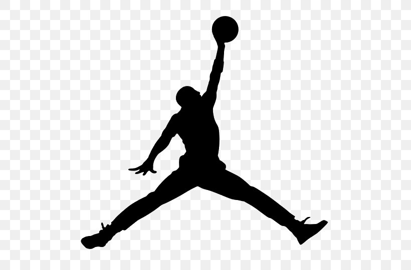 Jumpman Air Jordan Nike Decal Logo, PNG, 540x540px, Jumpman, Air Jordan, Arm, Balance, Black Download Free