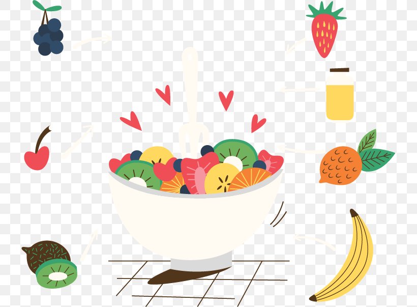 Fruit Salad Kiwifruit Vegetable, PNG, 736x603px, Fruit Salad, Apple, Auglis, Cartoon, Condiment Download Free