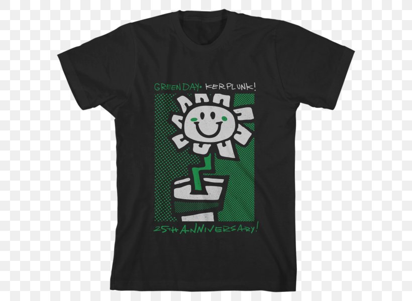 Long-sleeved T-shirt Green Day Clothing, PNG, 600x600px, Tshirt, Active Shirt, Black, Brand, Clothing Download Free