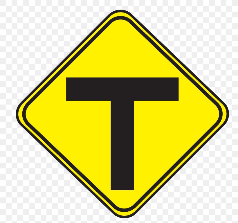 Traffic Sign Intersection Three-way Junction Road Warning Sign, PNG, 768x768px, Traffic Sign, Area, Brand, Driving, Highway Download Free