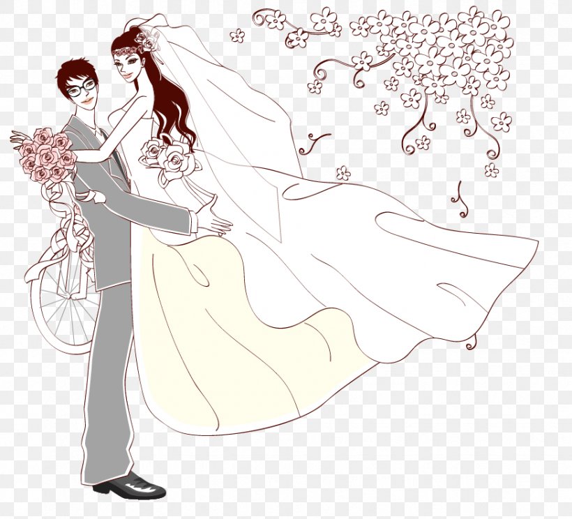 Bridegroom Wedding Marriage, PNG, 874x793px, Watercolor, Cartoon, Flower, Frame, Heart Download Free