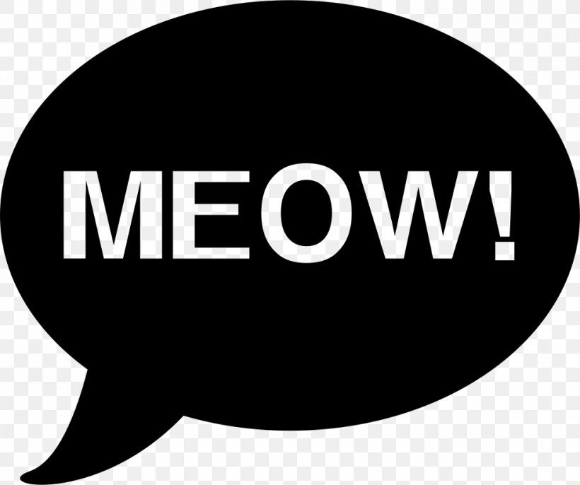 Cat Meow Kitten Clip Art, PNG, 980x820px, Cat, Area, Black And White, Brand, Drawing Download Free