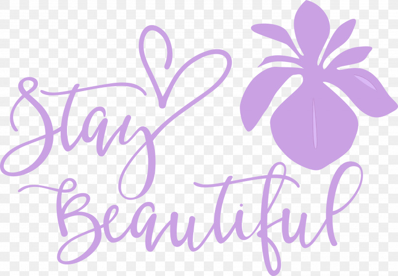 Stay Beautiful Fashion, PNG, 3000x2086px, Stay Beautiful, Fashion, Floral Design, Lavender, Logo Download Free