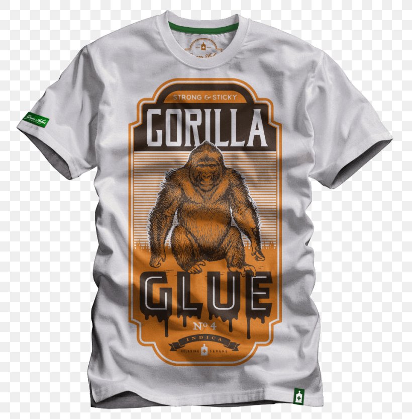 T-shirt Hoodie Sleeve Gorilla Glue Clothing, PNG, 768x833px, Tshirt, Brand, Cannabis, Clothing, Gorilla Glue Download Free