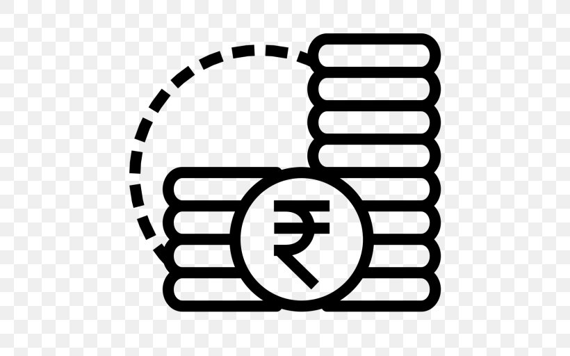 Coin Indian Rupee Money Finance, PNG, 512x512px, Coin, Area, Auto Part, Banknote, Black And White Download Free