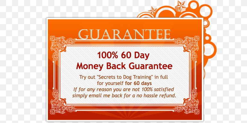 Dog Training Money Guarantee Font, PNG, 620x408px, Dog, Area, Brand, Dog Training, Guarantee Download Free