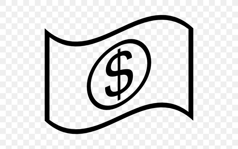 Banknote United States Dollar United States One-dollar Bill Clip Art, PNG, 512x512px, Banknote, Area, Bank, Banknotes Of The Pound Sterling, Black Download Free