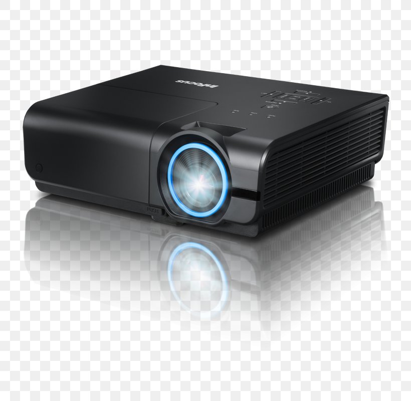 Multimedia Projectors Digital Light Processing 1080p InFocus, PNG, 800x800px, Multimedia Projectors, Audio Receiver, Contrast Ratio, Digital Light Processing, Display Resolution Download Free